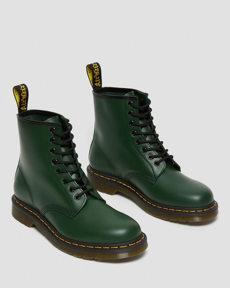 Dr Martens 1460 Smooth Leren Veterlaarzen Heren Groen | NL 277CTV